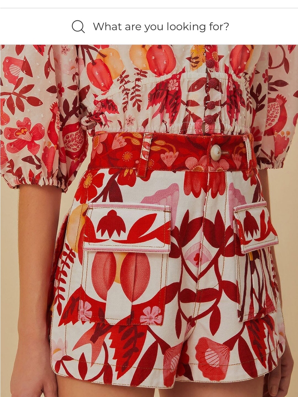 Farm Rio Romantic Orchard Pockets Short Size 26 - Picture 7 of 9